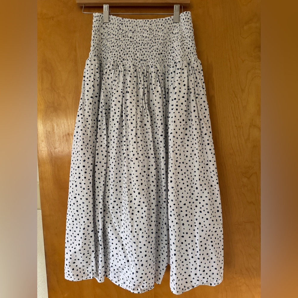 EUC J Crew polka dot midi skirt